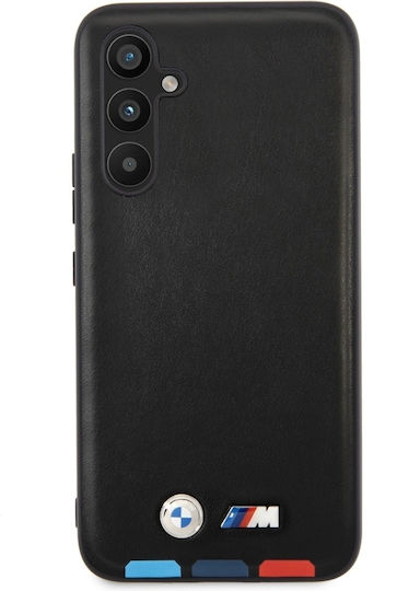 BMW Umschlag Rückseite Synthetisches Leder Schwarz (Galaxy A54)
