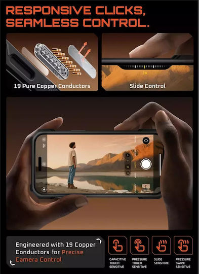 Supcase Ub Grip Mag Back Cover Σιλικόνης / Πλαστικό 1.5mm Μαύρο (iPhone 17 Pro Max)