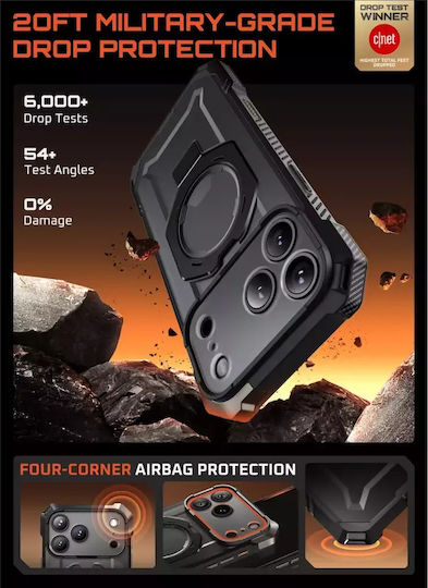Supcase Ub Grip Mag Umschlag Rückseite Silikon / Kunststoff Schwarz (iPhone 17 Pro)