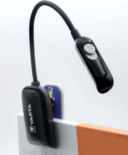 Varta LED-Buchlicht mit Klemme Schwarz