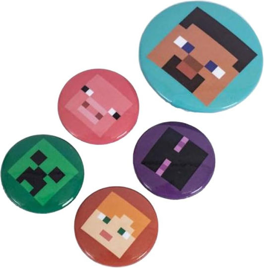 Set 5 Minecraft Pyramid Pins