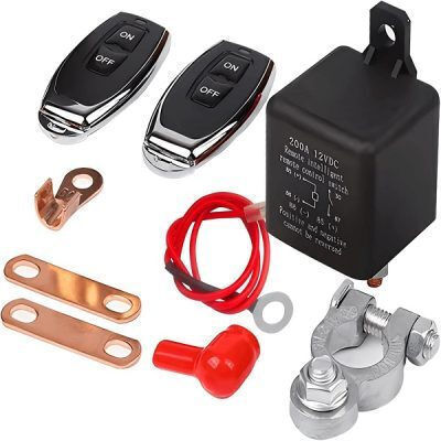 Battery Disconnect Switch Remote Prevents Battery Discharge High Safety 12V 200A Suitable for Cars W17127-2