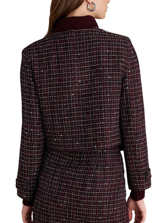 attrattivo Kurz Damen Blazer Bordeaux attrattivo Kurz Damen Blazer Bordeaux