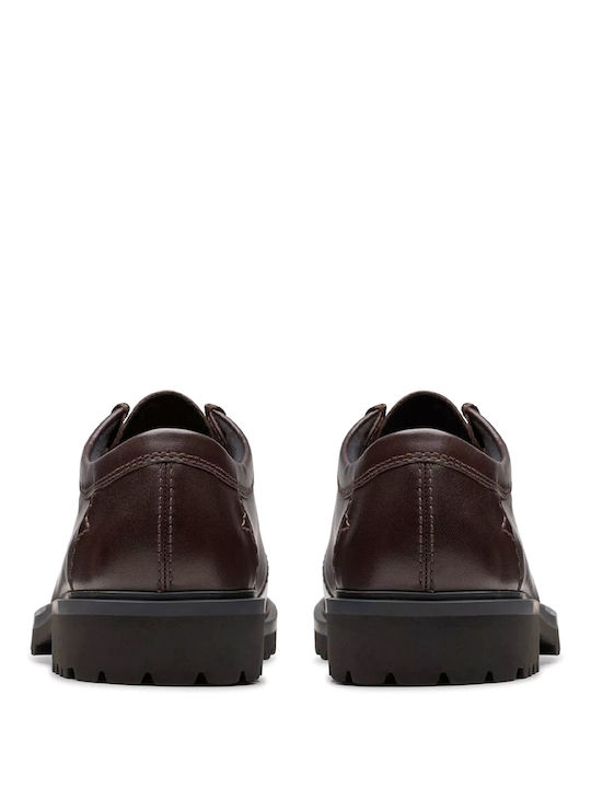 Seam Men's Leather Moccasins Brown