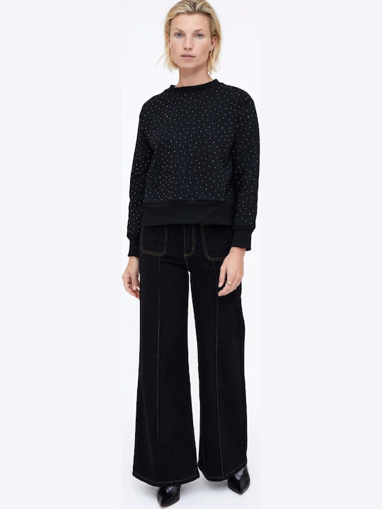 Lang Damen Sweatshirt Black