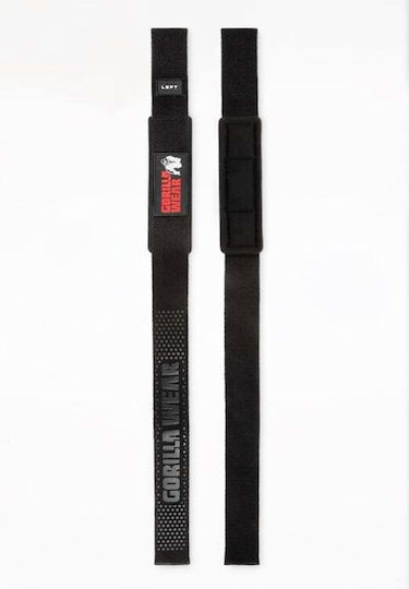 Gorilla Wear Padded Περικάρπια Άρσης Βαρών Μαύρα 2 τμχ