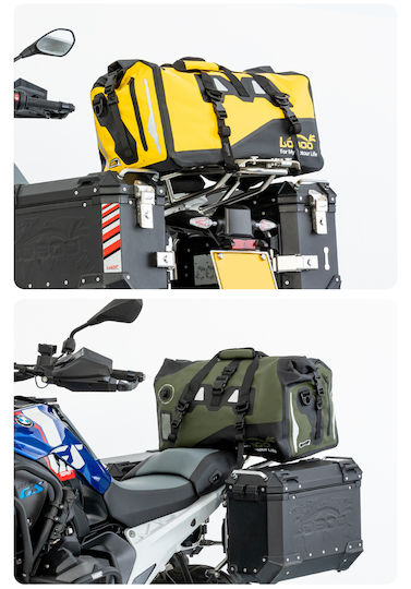 Loboo Waterproof Motorcycle Tail Bag 90lt Black