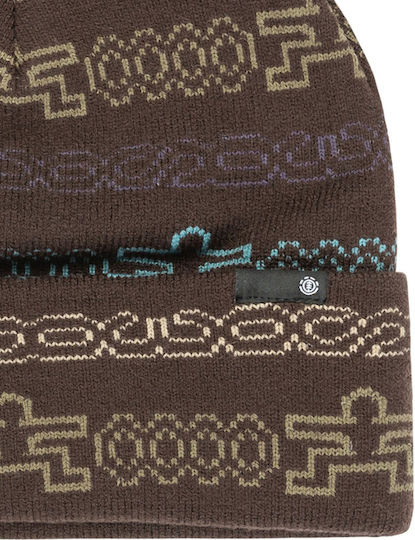 Beanie Ανδρικός Σκούφος Πλεκτός σε Καφέ χρώμα