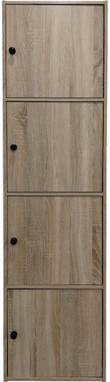 Pakketo Επιδαπέδια Ραφιέρα Μπάνιου Ξύλινη 40x39x158cm Καφέ