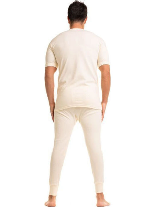 Men's Undershirt Short-sleeved Ecru