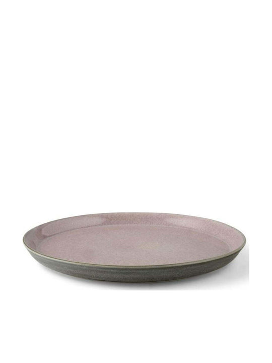 Bitz Plate Shallow Ceramic Pink with Diameter 27cm