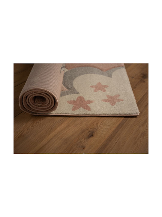 Tzikas Carpets 76774-255 Παιδικό Χαλί Αυτοκινητόδρομος Ροζ 133x190cm