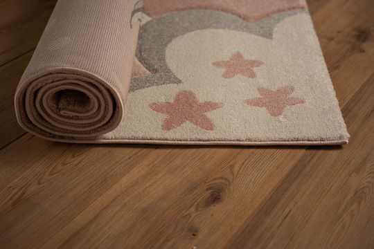 Tzikas Carpets 76774-255 Παιδικό Χαλί Αυτοκινητόδρομος Ροζ 133x190cm