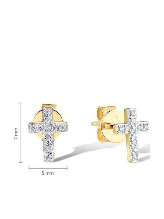 Sorelly Cercei din Aur 14K cu Diamant