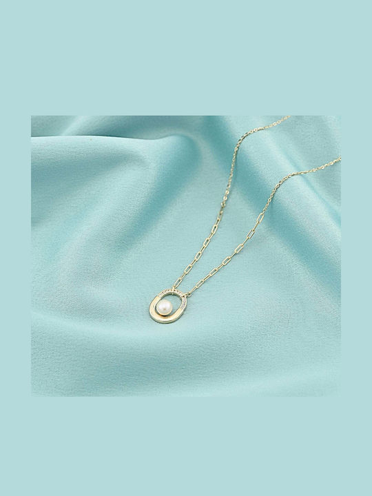 Sorelly Charm Geometric Placat cu aur cu Perle