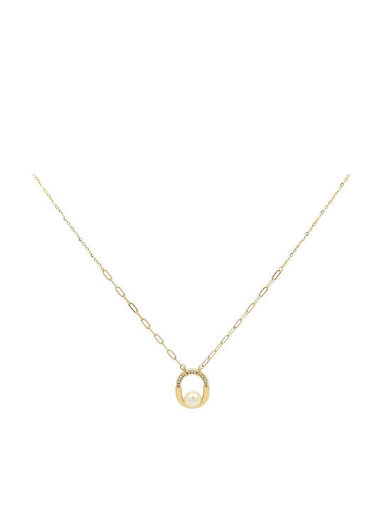 Sorelly Charm Geometric Placat cu aur cu Perle