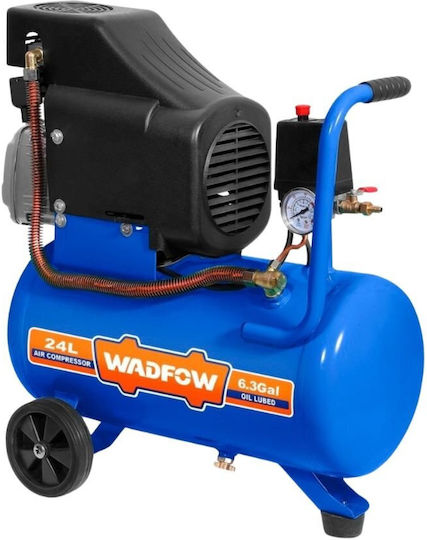 Wadfow Μονοφασικό Κομπρεσέρ Αέρος 96dB με Ισχύ 2hp και Αεροφυλάκιο 24lt