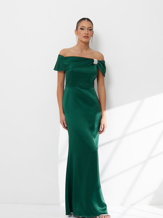 Maxi Dress for Wedding / Baptism Green