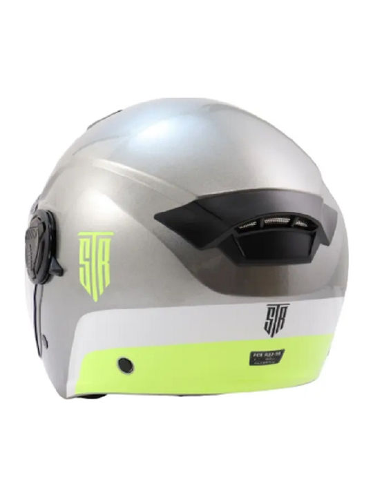 STR Strike Motorcycle Helmet Jet ECE 22.06 with Sun Visor