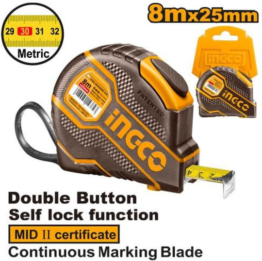 Ingco Tape Measure 25mm x 8m