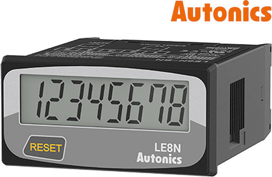 Autonics Ωρομετρητής Ηλεκτρολογικού Πίνακα Πόρτας / Χωνευτό Μονοφασικό 01.077.0626