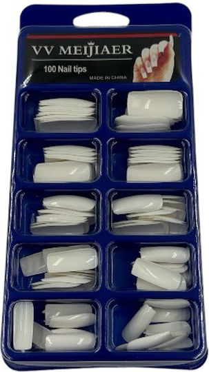 False Nail Tip White 100pcs A-3540-2