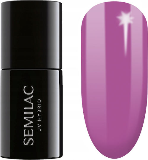 Semilac Semi-permanent varnish 601 Neon Pink Punch 7 Ml
