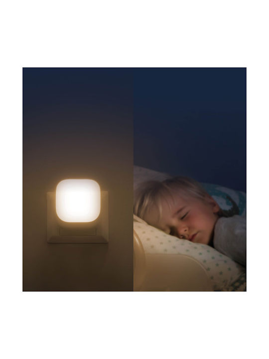 Zazu Night Light Fun Power Socket Pink with Sensor