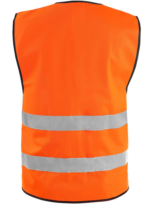 CXS Bărbați Vestă de siguranță cu benzi reflectorizante Portocaliu CXS Bărbați Vestă de siguranță cu benzi reflectorizante Portocaliu