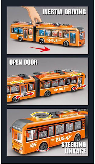 Luna Autobuz 1:16 Pull Back Pentru 3+ Ani