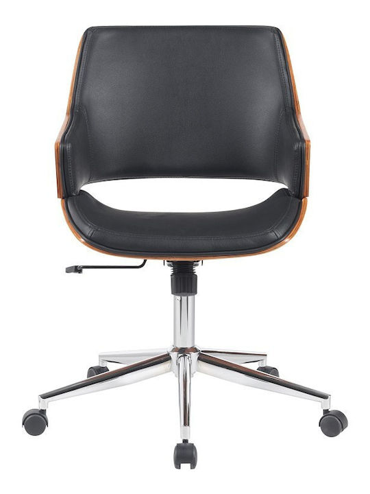 Pakketo Stuhl Büro mit Armen Setulo 332-000017 Black Velvet-Black Metal
