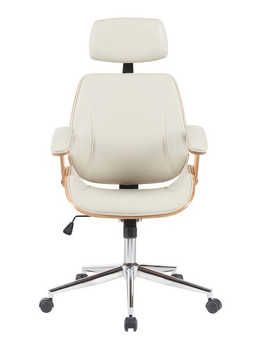 Pakketo Fetseno Bürostuhl Exekutive mit Arme Beige