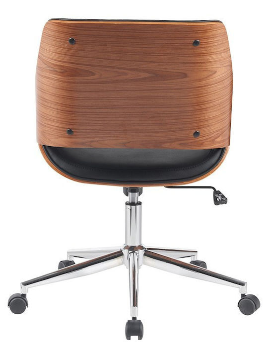 Pakketo Stuhl Büro mit Armen Setulo 332-000017 Black Velvet-Black Metal