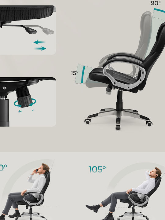 Songmics Office Chair With Recline Black