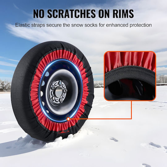 Vevor XL Anti-Slip Snow Covers for Passenger Car 2 Pieces