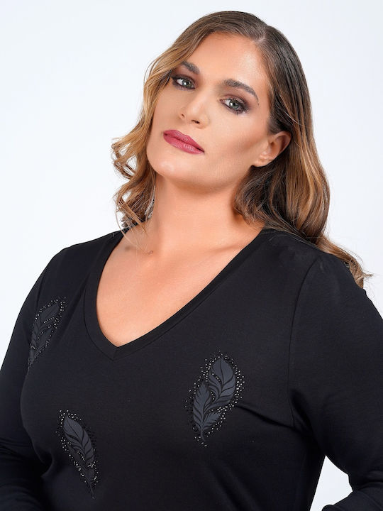 Damen Bluse Schwarz