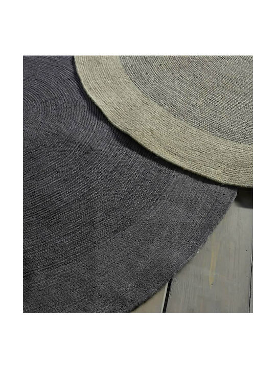 Nima Bergren Teppich Rund Sommer aus Jute Beige