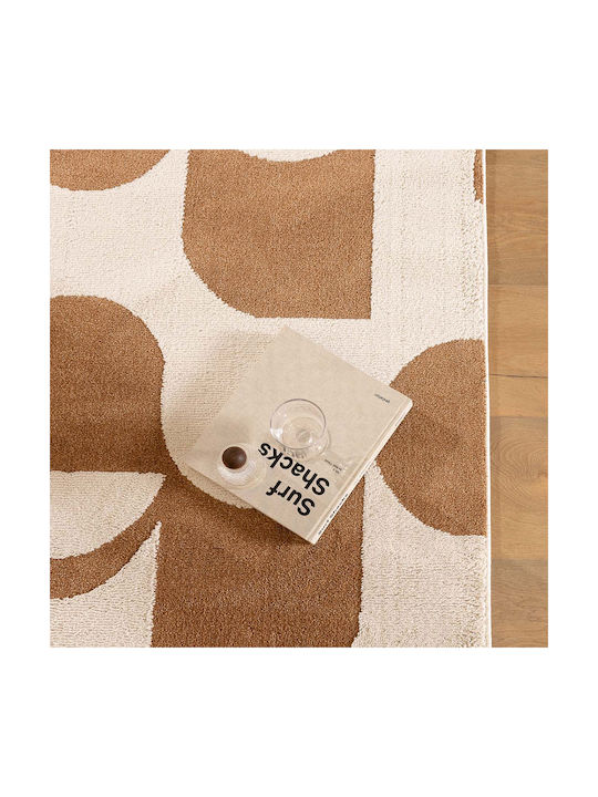 Royal Carpet Century 494b Teppich Rechteckig Zottelig Synthetisch,Polyester/Cotton/Leather Terra