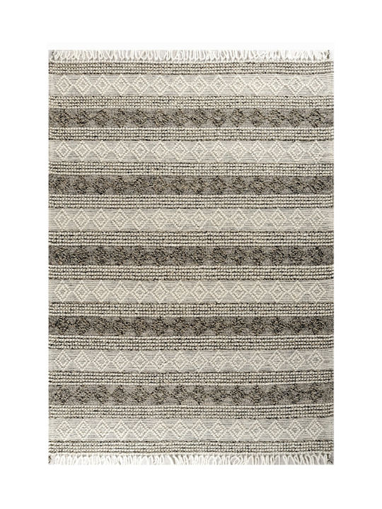 Tzikas Carpets Nomad 55155-060 Ръчно изработено Килим Правоъгълена Вълна с крошки White-Cream