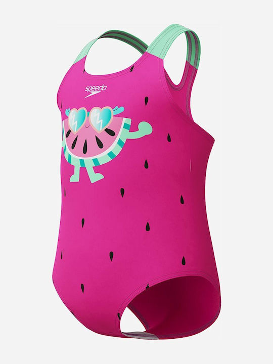 Speedo Παιδικό Μαγιό Ολόσωμο Φούξια