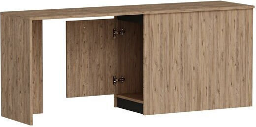 Schreibtisch Kailua 2183 mit USB-Anschlüssen 90x47x74cm Pine, Anthracite