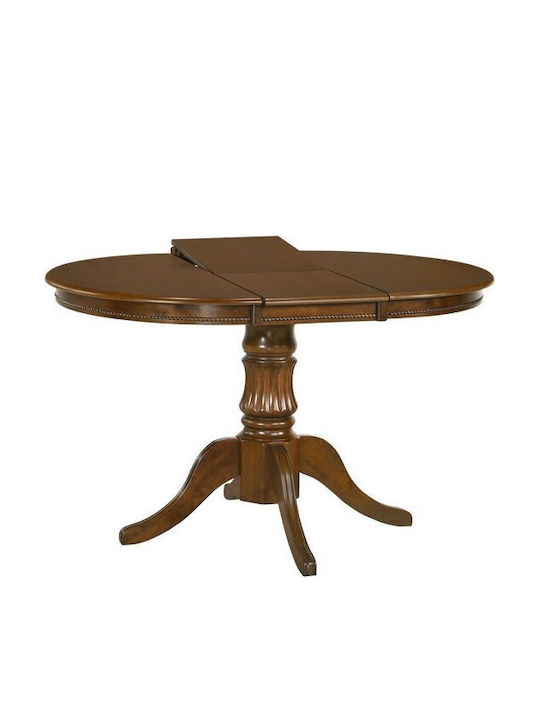 Houston 809 Round Table Dining Room Wooden Dark Walnut 75x75cm
