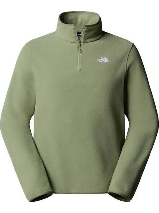 100 Glacier 1/4 Sweater Bark Mist