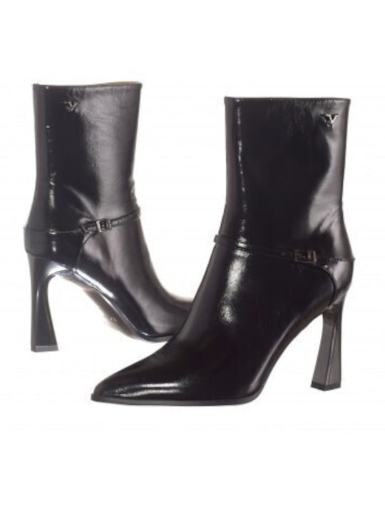 Leather Women's Ankle Boots Black