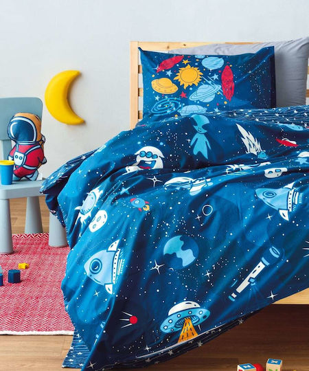 Kentia Sirius Kids Cotton Pillowcase Set 50x70cm Blue