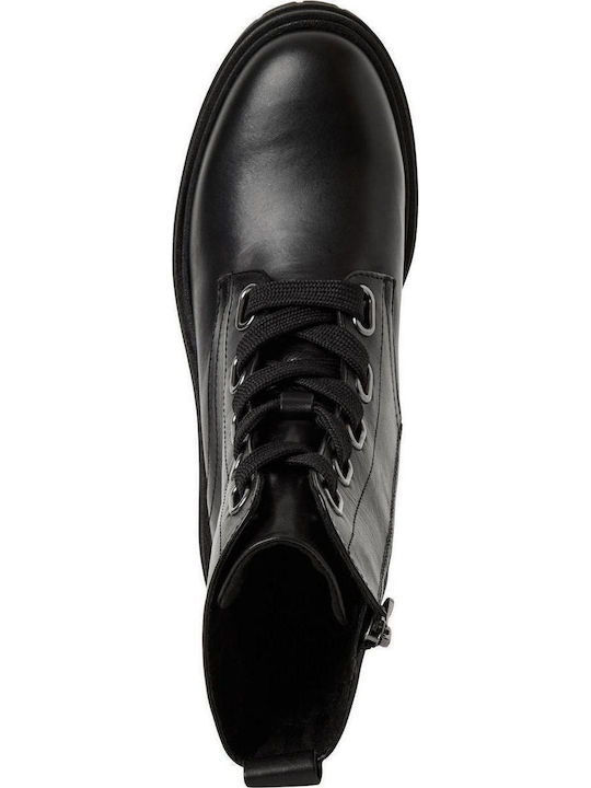 Leather Women's Ankle Boots Black