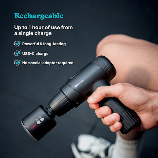 Homedics Massage Gun Hot & Cold Novo Pgm-43hc Black
