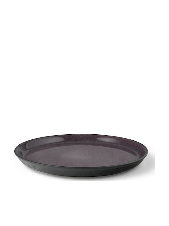 Bitz Plate Shallow Ceramic Black with Diameter 27cm