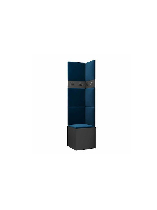 Hartford 347 Entry Furniture with Mirror & Hanger Graphite 42x44x42cm