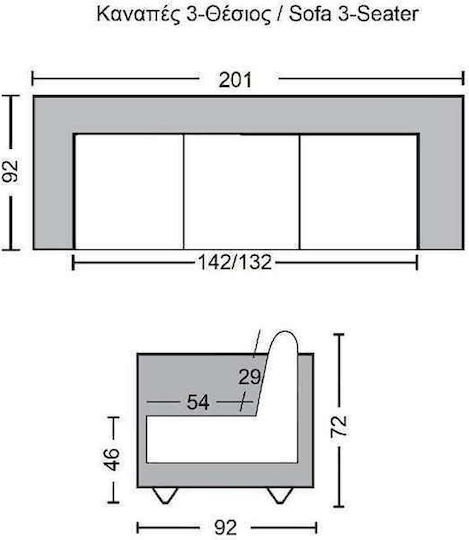 Woodwell Chesterfield Dreisitzer Sofa Echtes Leder Antik Grün 201x92x72cm E9574,33